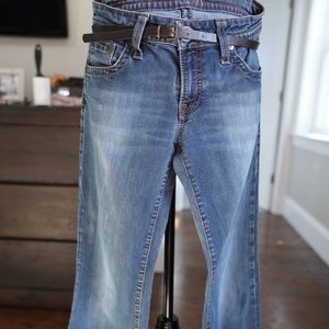 Mavi low rise boot cut jean